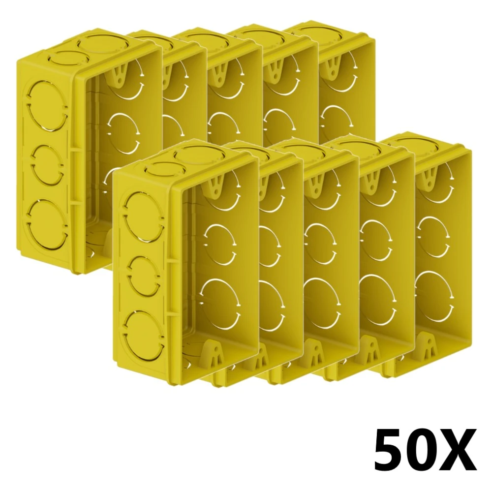Kit 50 Caixa De Luz Embutir 4x2 Parede Reforçada Tigre