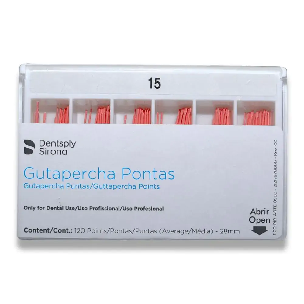 Cone de Guta Iso Cal - Dentsply Sirona - Cone de Guta Iso Cal nº 15 com 120 - Dentsply Sirona