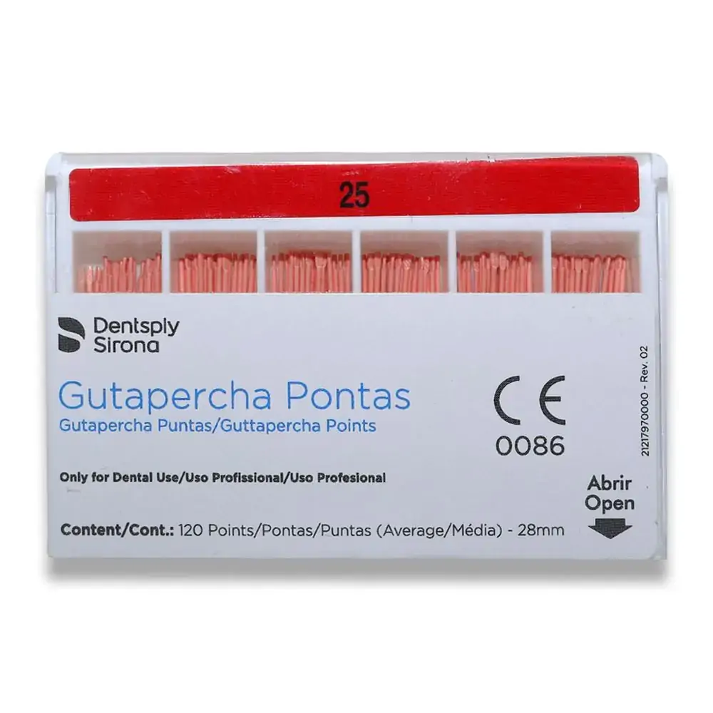 Guta Percha Calibrada Maillefer - Dentsply - 25 (Cód. 25.6324)