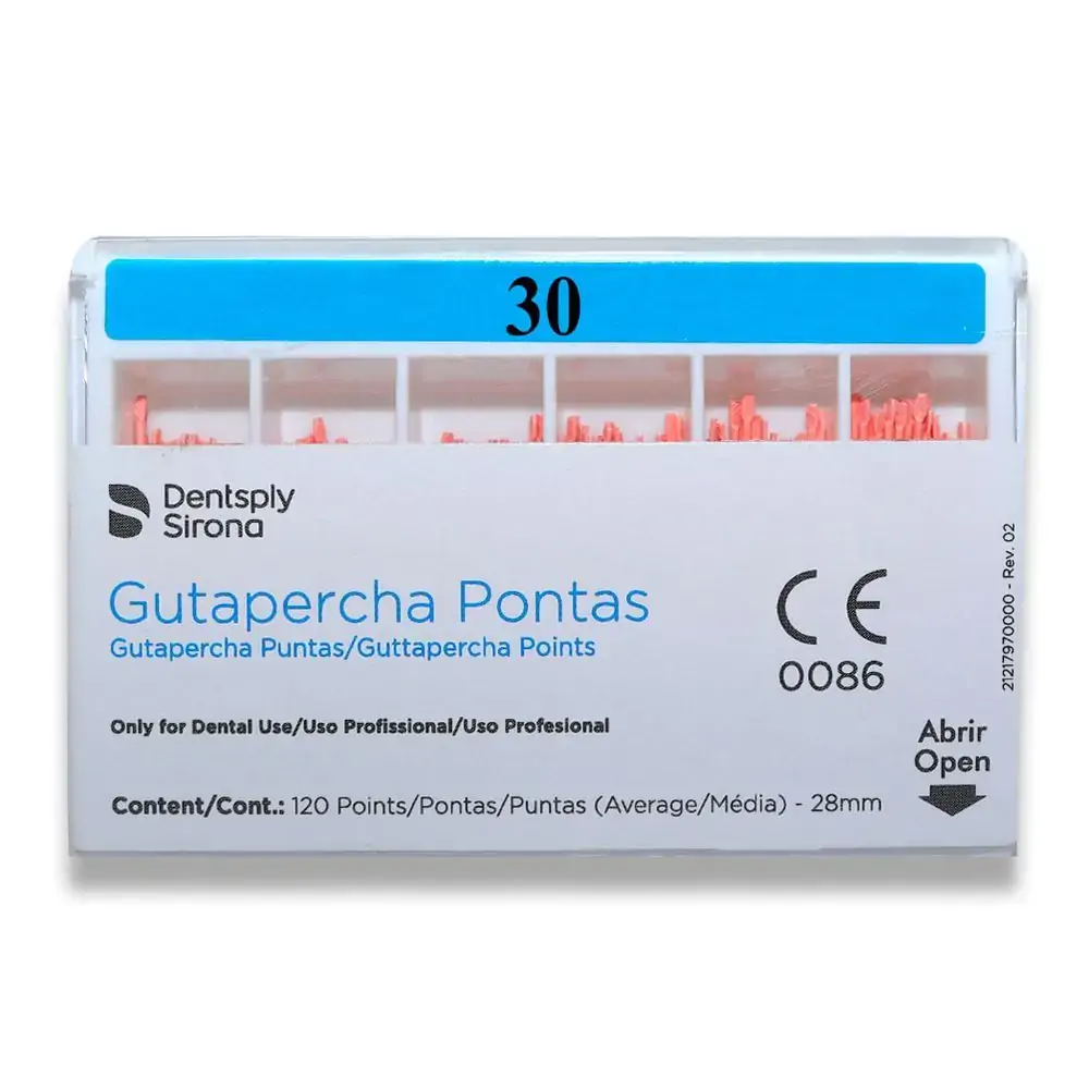 Guta Percha Calibrada Maillefer - Dentsply - 30 (Cód. 25.4252)
