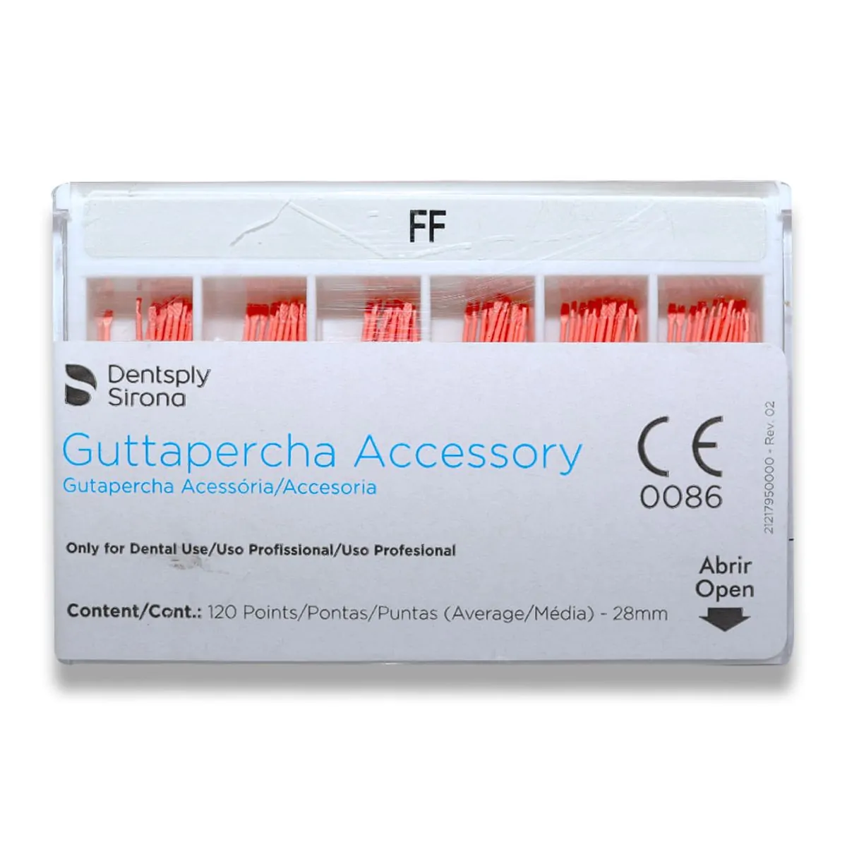 Cone De Guta Acs 28mm - Dentsply Sirona - Cone de Guta Acs 28mm Ff - Dentsply Sirona