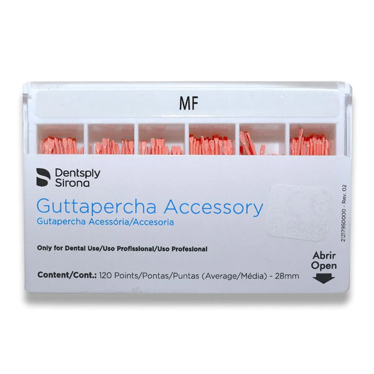 Cone De Guta Acs 28mm - Dentsply Sirona - Cone de Guta Acs 28mm Mf - Dentsply Sirona