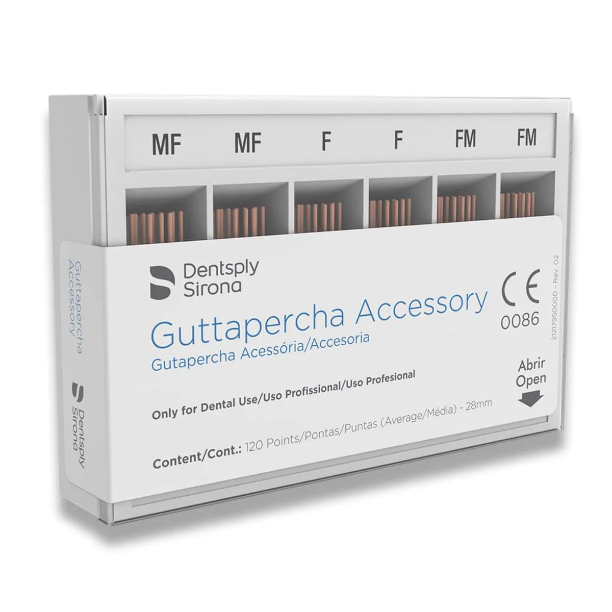 Cone De Guta Acs 28mm - Dentsply Sirona - Cone de Guta Acs 28mm Sortido - Dentsply Sirona