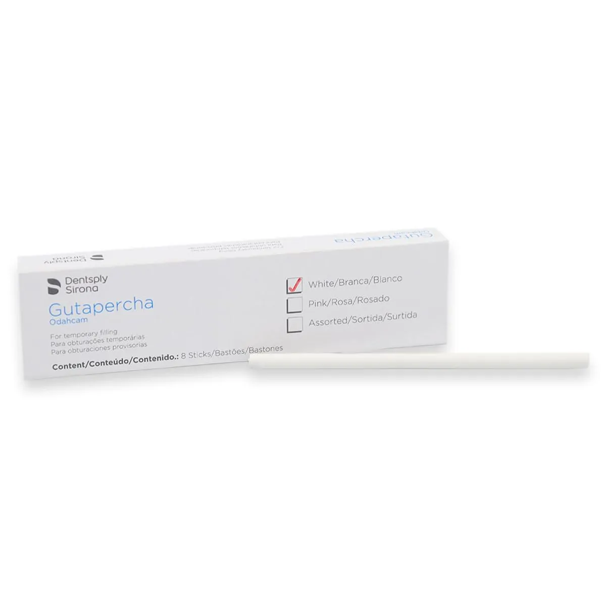 Guta Bastao Odahcam Branco com 8 - Dentsply Sirona
