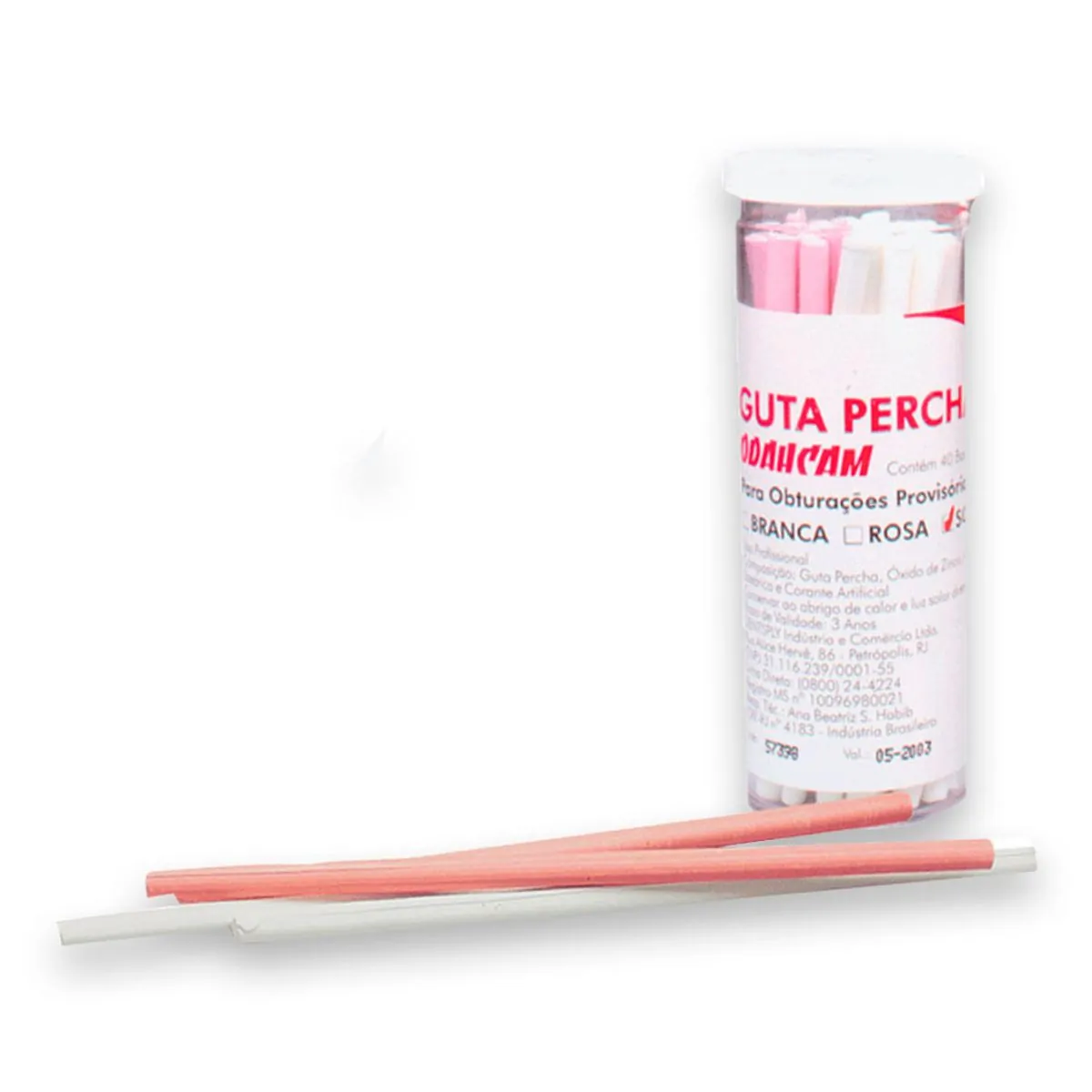 Guta Bastão Odacham com 8 - Dentsply Sirona - Guta Bastão Odacham com 8 Sortido - Dentsply Sirona