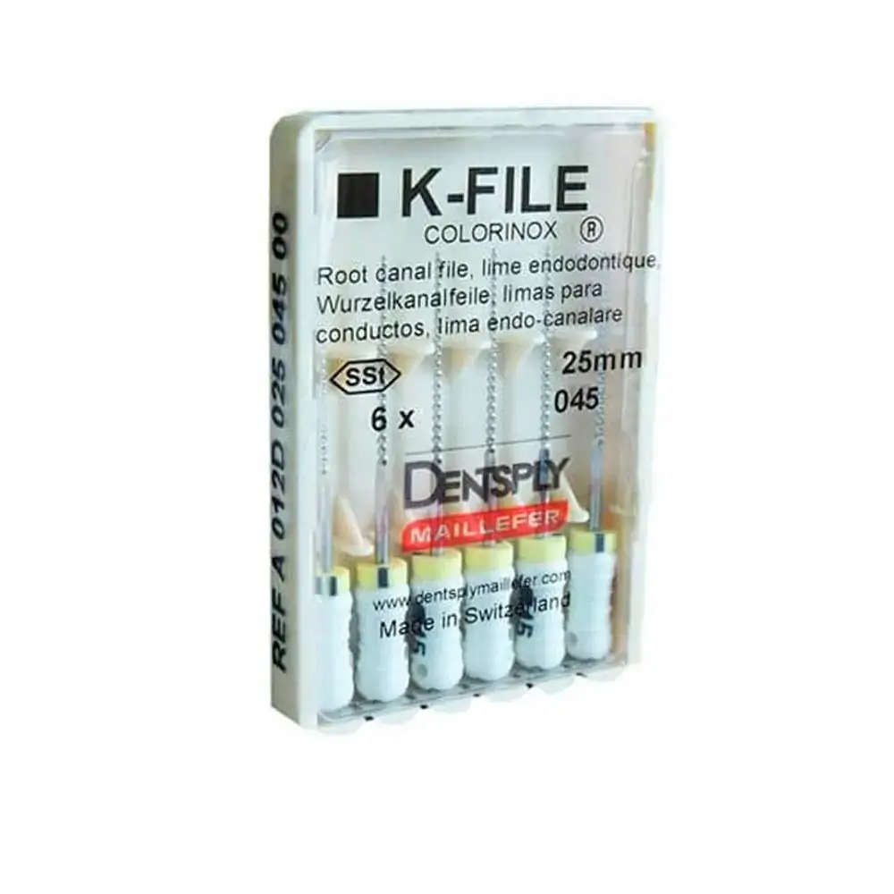 Lima tipo K Série Especial Maillefer 10 25mm - Dentsply - 45 (Cód. 25.2084)