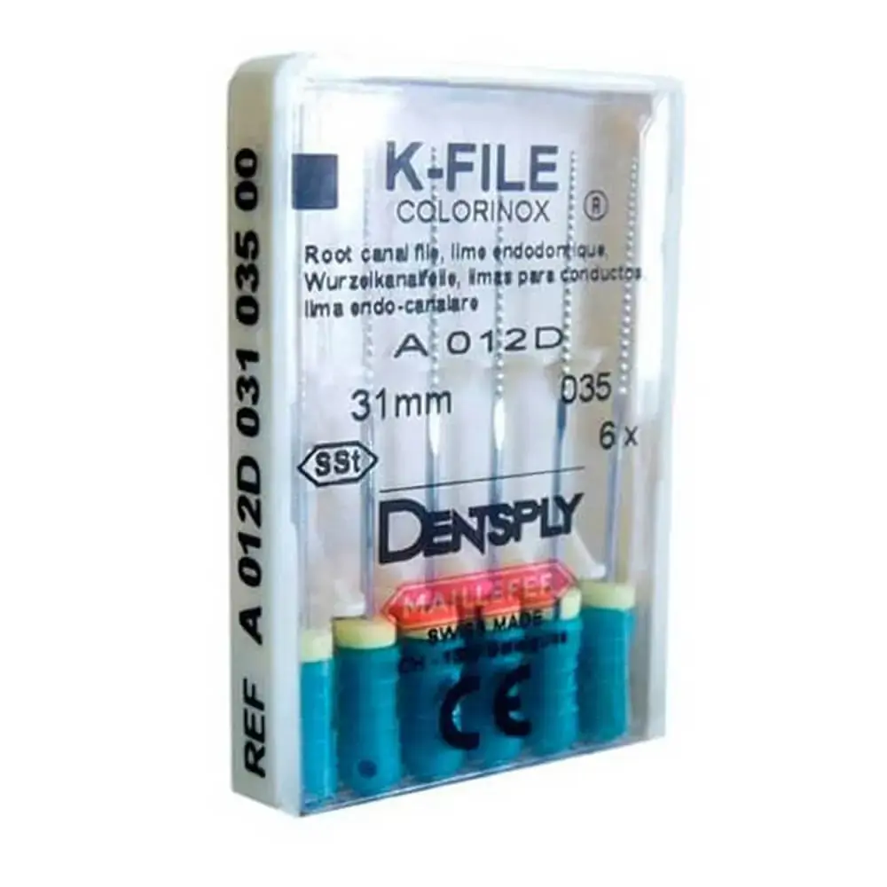 Lima tipo K Maillefer 31mm - 6un - Dentsply - 35 (Cód. 25.2150)