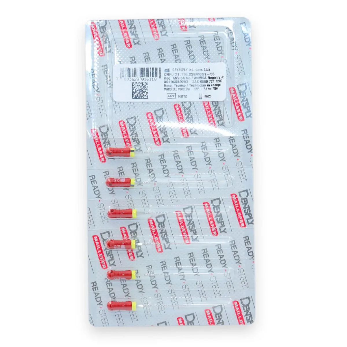 Lima Hedstroem File 21mm - Dentsply Sirona - Lima Hedstroem File n°25 de 21mm - Dentsply Sirona
