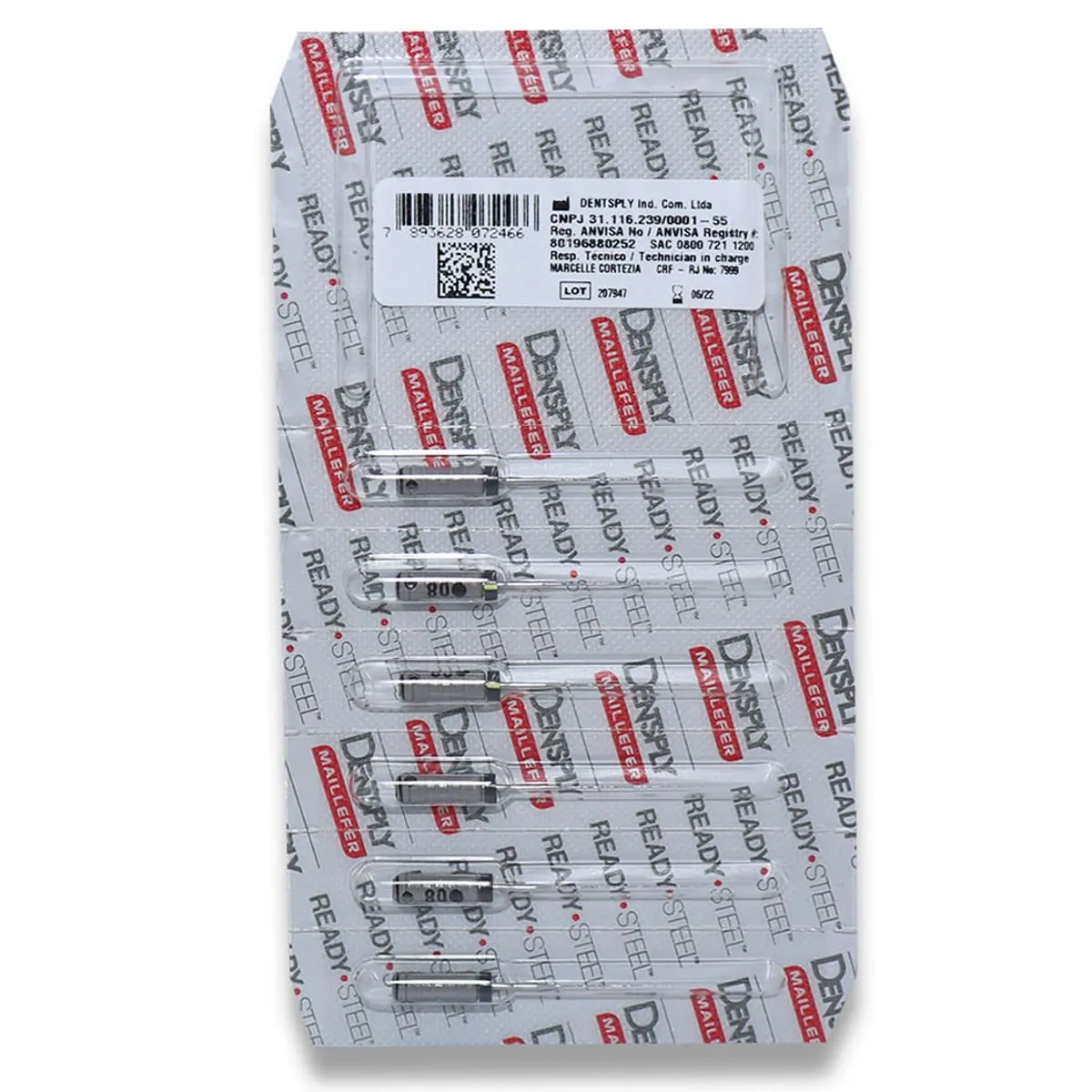 Lima Hedstroem Série de 25mm - Dentsply Sirona - Lima Hedstroem Série Especial n°08 de 25mm - Dentsp
