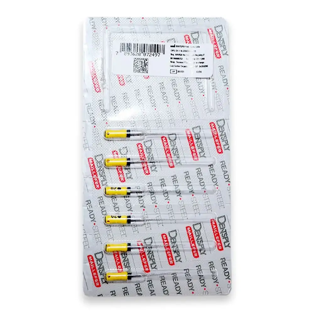 Lima Hedstroem Série de 25mm - Dentsply Sirona - Lima Hedstroem 1° Série nº20 de 25mm - Dentsply Sir