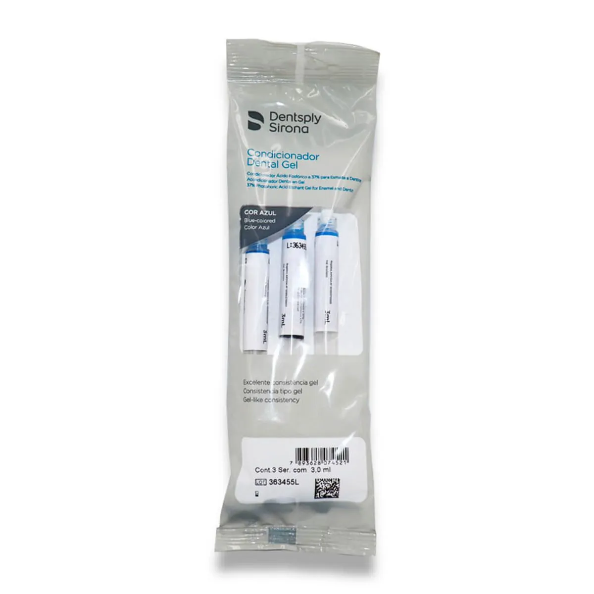 Condicionador Ácido Fosfórico 37% - Dentsply Sirona - Condicionador Ácido Fosfórico 37% Kit com 3 Se