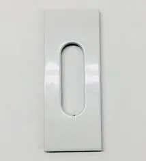 Puxador Auto-adesivo Para Vidro Temperado Branco - 2un