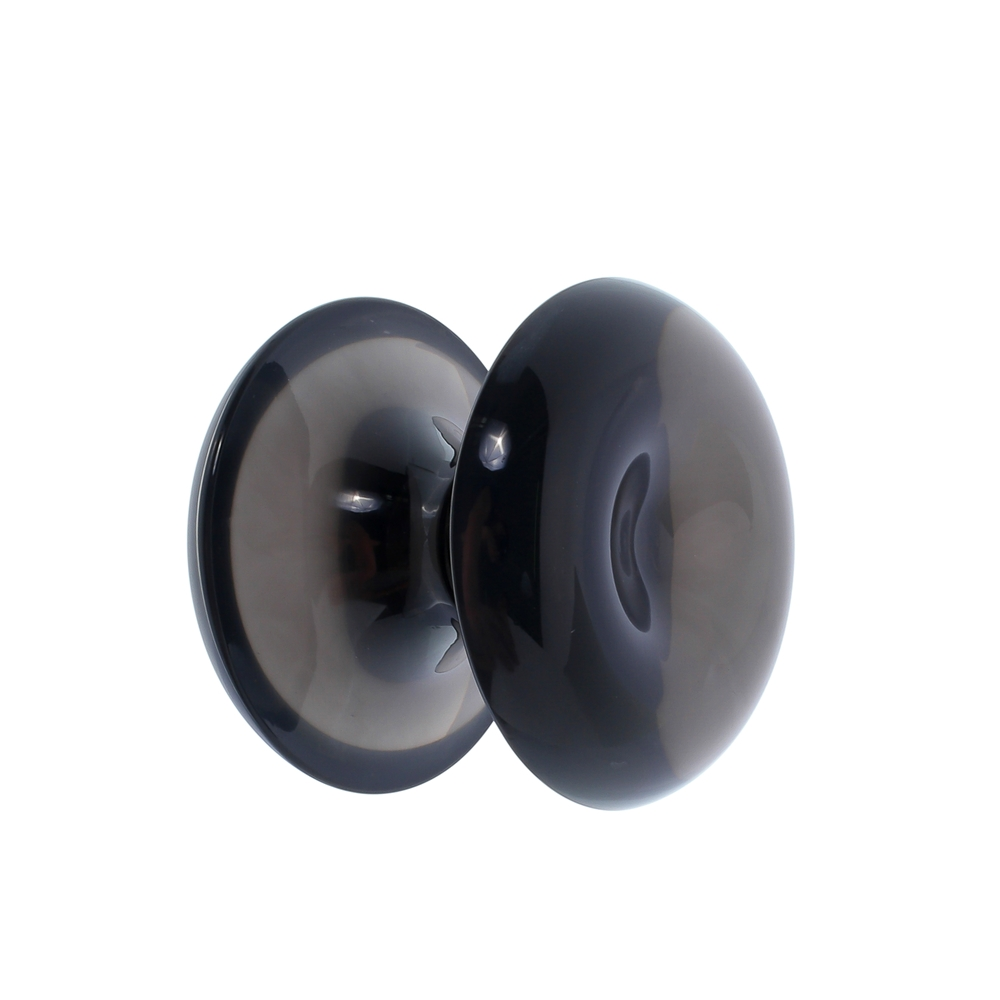 Puxador Duplo Redondo De Resina Para Porta De Vidro Fumê Grande