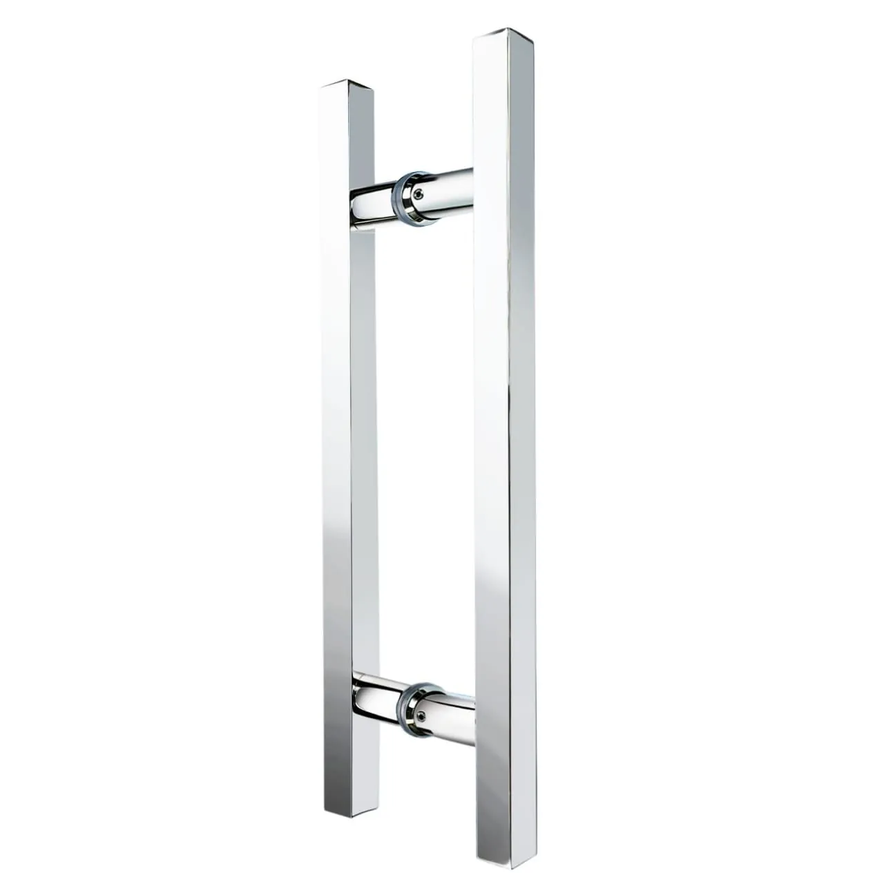 Puxador Inox Para Porta Madeira E Vidro Quadrado 30x45cm H05