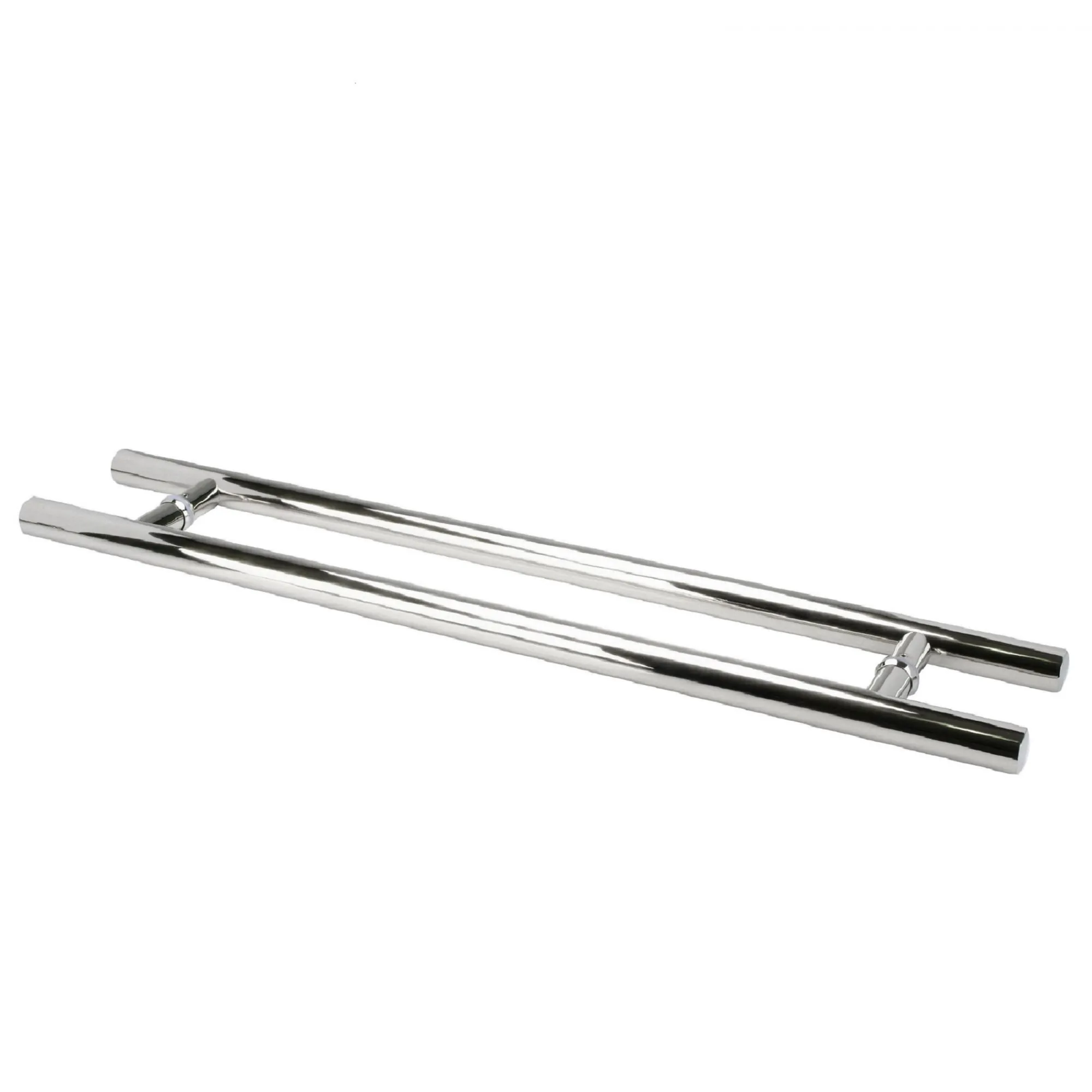 Puxador Inox Para Porta Madeira E Vidro Tubular Redondo 1,20x1,50m H05