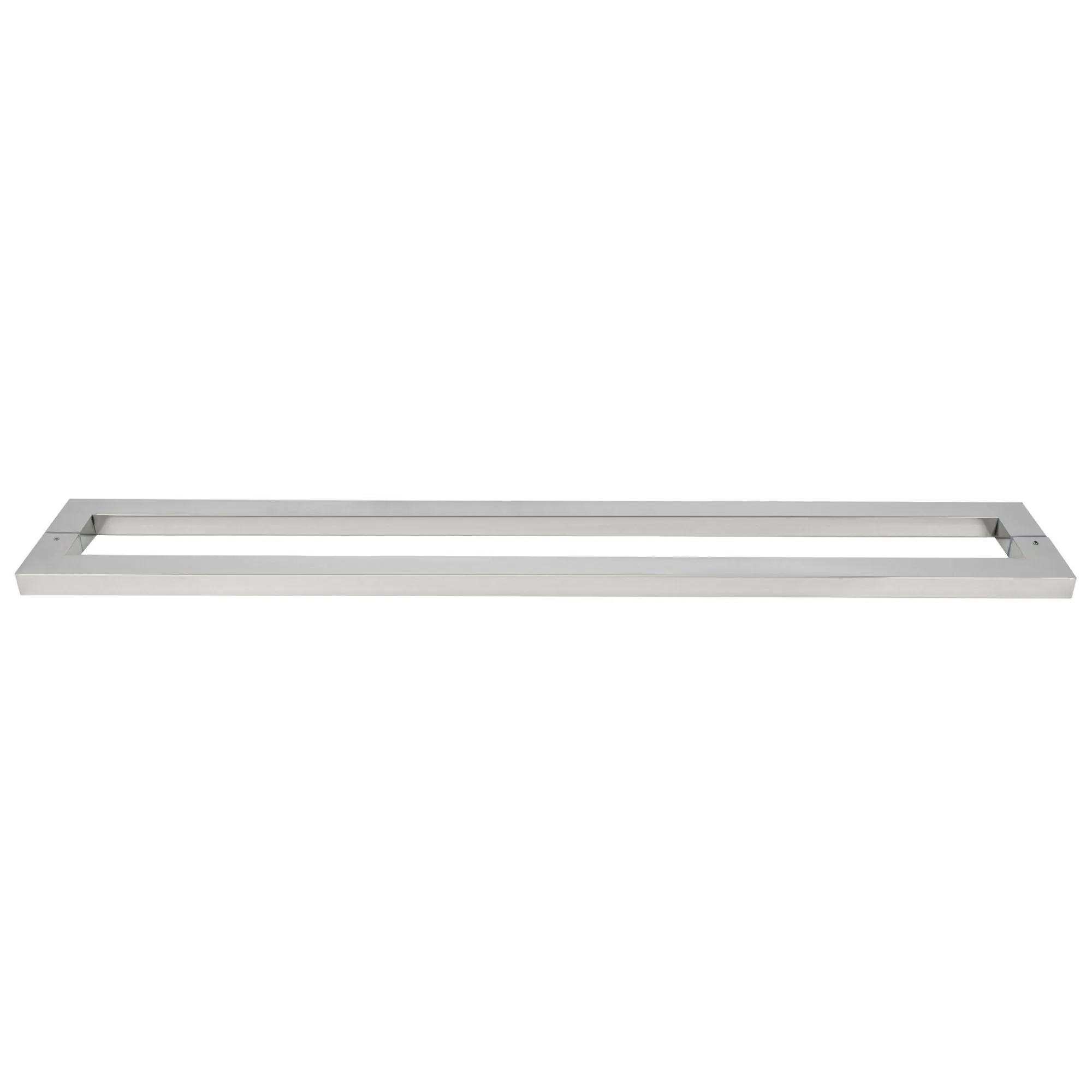 Puxador Inox Para Porta Madeira E Vidro Retangular Barra Chata 1m H12