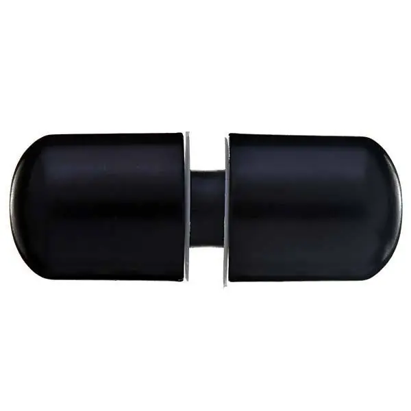 Puxador Para Box De Banheiro Abs Preto