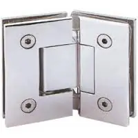 Dobradiça Inox Gv48 180°1010 Para Porta De Vidro E Box - Vidro/vidro