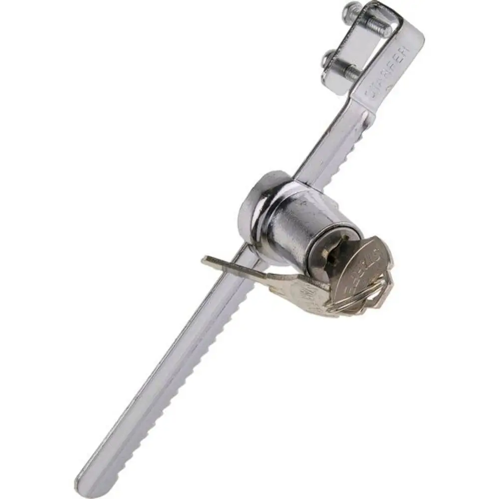 Fechadura Jacaré Cromada Para Vitrine Ou Freezer
