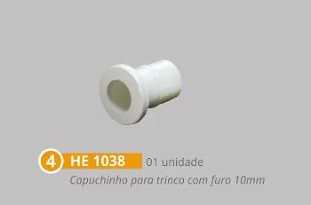 Kit 2 Polímero Para Instalação De Janelas Pivotantes Branco