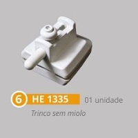 Kit 8 Polímero Para Instalação De Porta Pivotante Dupla Branco