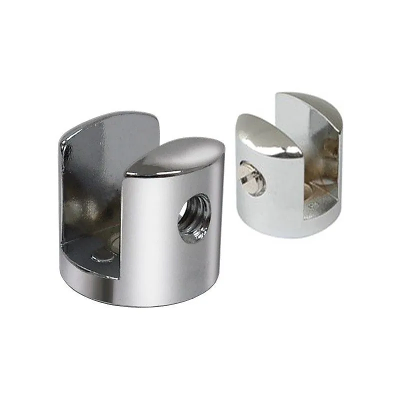 Suporte Fenda Para Prateleira Vidro 15mm - 10 Unidades