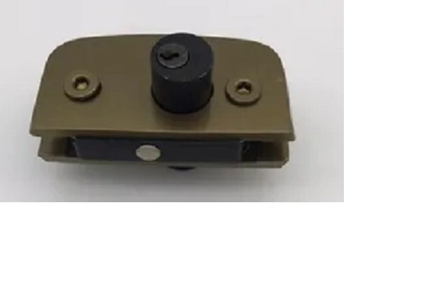 Fechadura Para Porta De Vidro De Abrir Pivotante 1520 Bronze