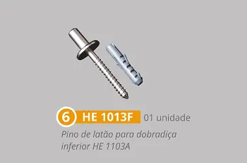 Kit 1 Polímero Para Instalação De Portas Pivotantes De Bater Branco