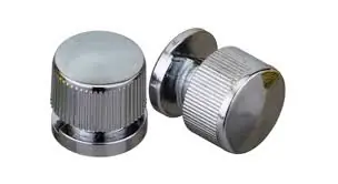Botão Francês Em Metal Zamac Cromado Suporte Para Espelhos - 4 Unidades