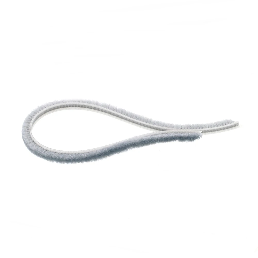 Veda Fresta Fita Escovinha Normal De Vedação Porta Janela Cinza 7x5mm 10mts