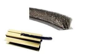 Veda Fresta Fita Adesiva De Vedação Porta Janela Preta 7x7mm 50mts