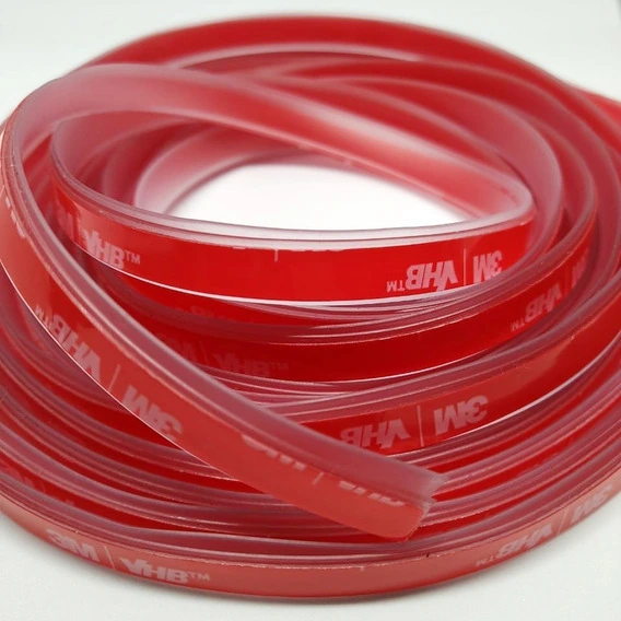 Perfil Silicone Vedação Para Fechamento Vidro De Sacada Janela Porta 10 Metros