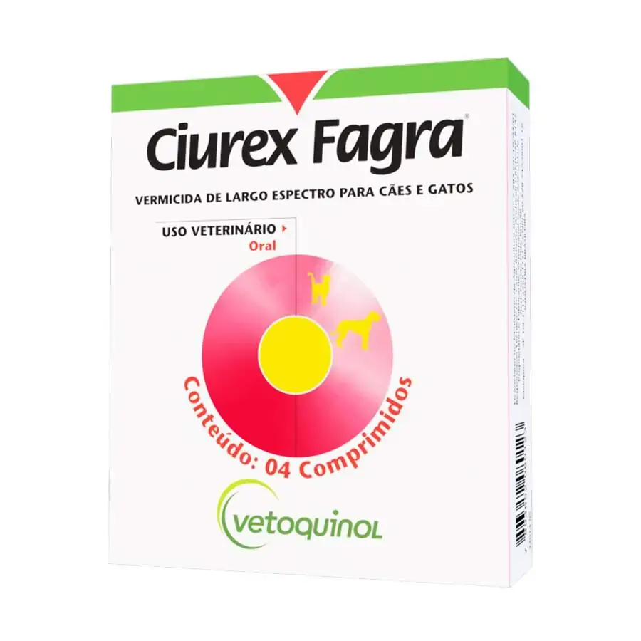 Vermicida Ciurex Fagra 04 Cp