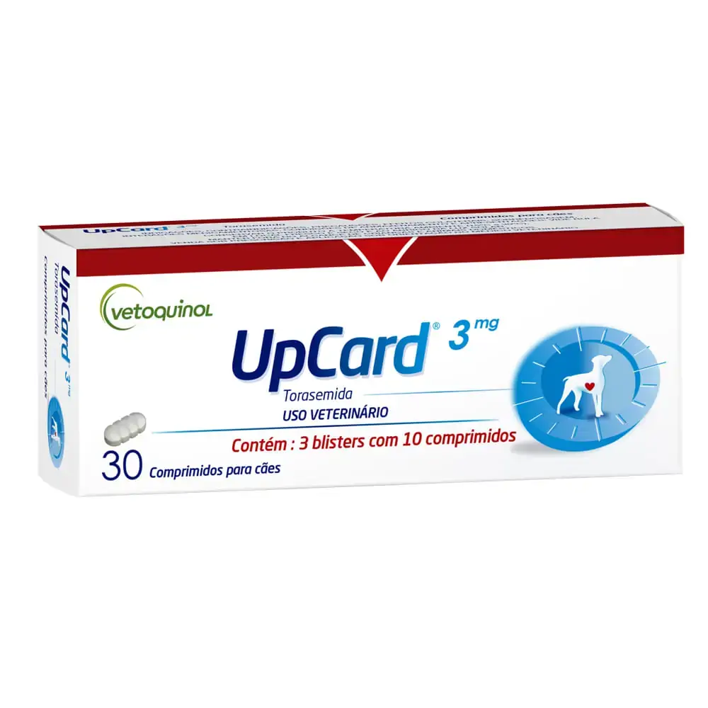 Upcard 3mg Vetoquinol Com 30 Comprimidos