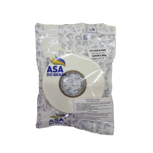 Fita Dupla Face Asa Brasil 18mmx2m