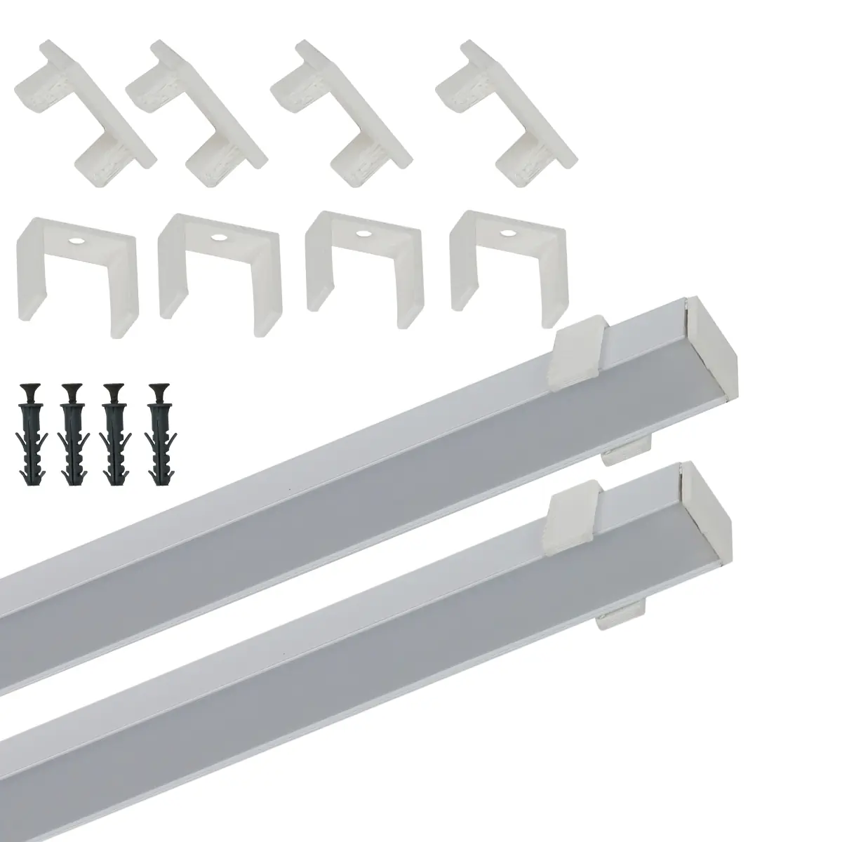 Perfil De Led 18mm Sobepor Branco 1m Sem Led
