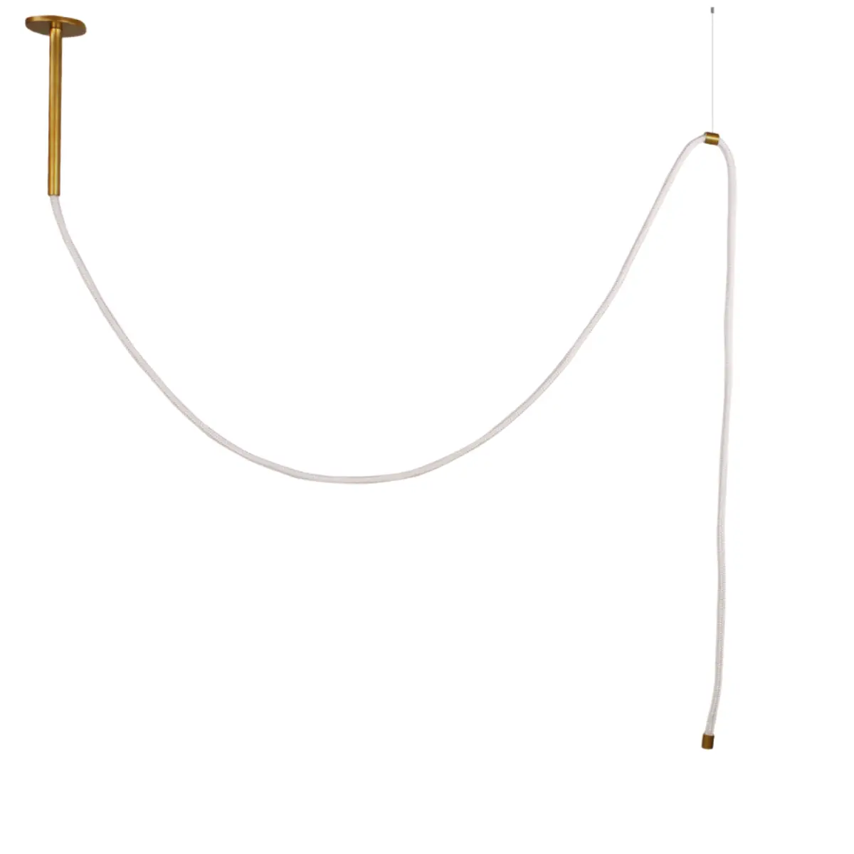 Pendente Corda Dourado 2,5m Led 30w 3.000k Appendere Ilunato