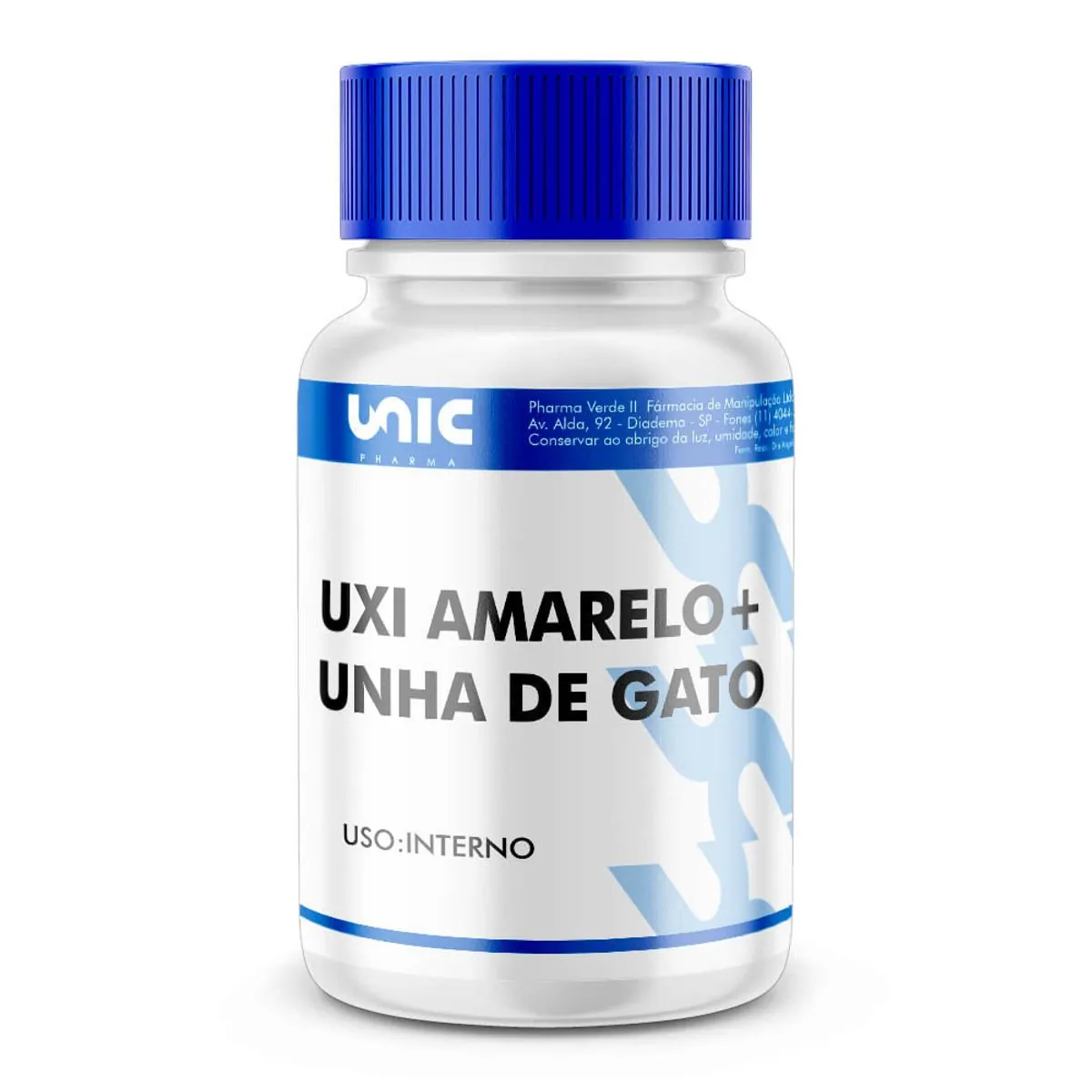 Uxi Amarelo + Unha De Gato 60 Cápsulas