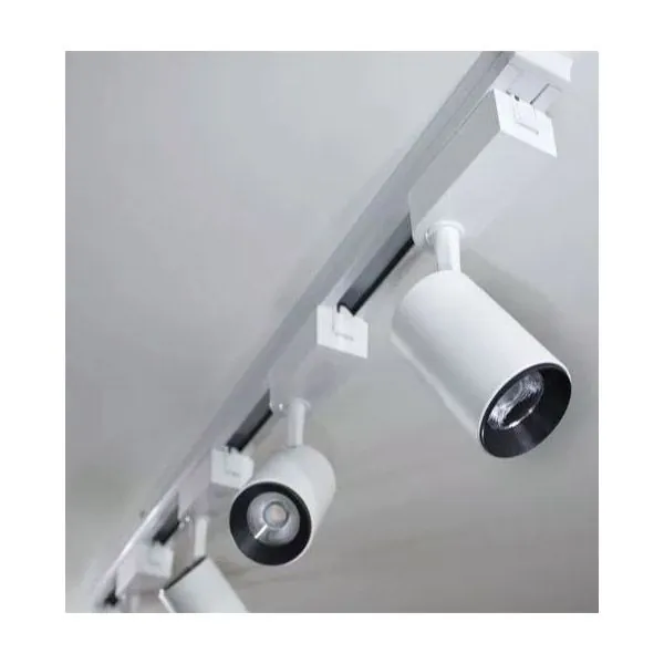 Trilho Eletrificado 2m + 4 Spot Led 7w 3000k Bivolt Branco