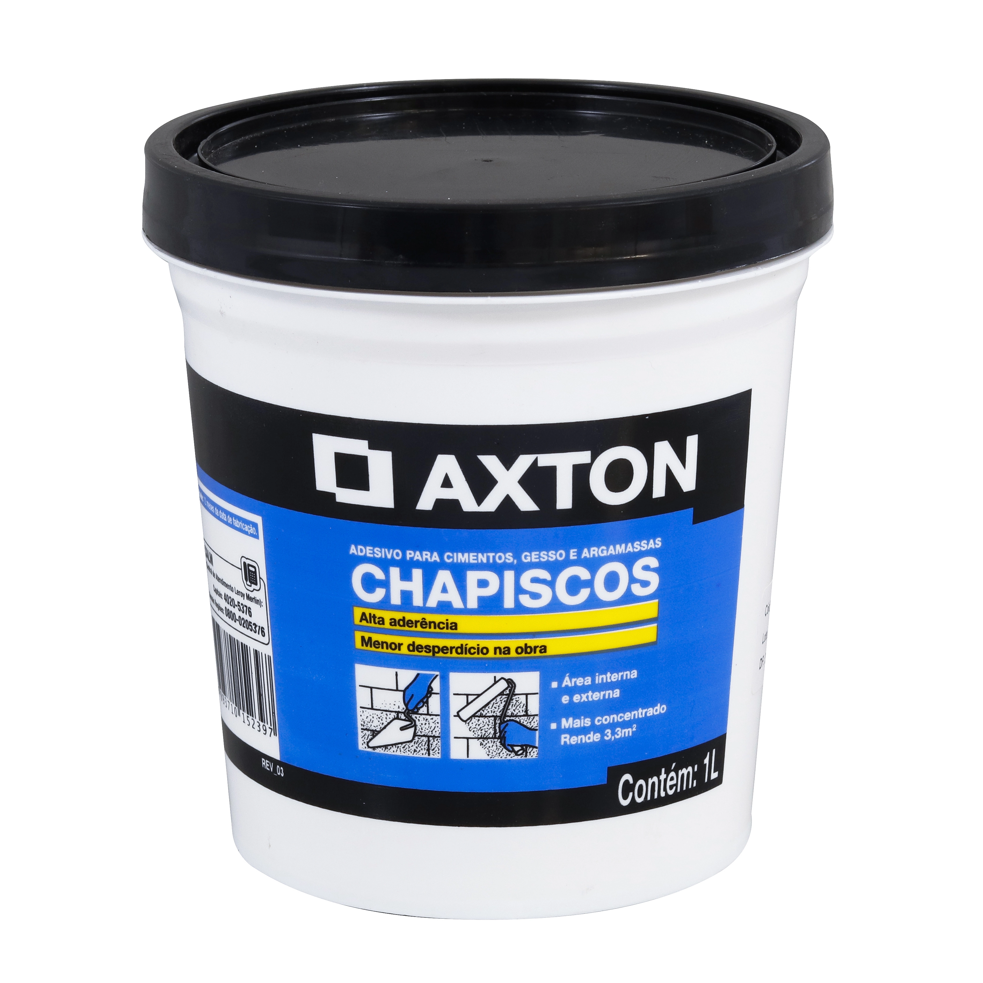 Aditivo para Chapisco Impermeabilizante Axton 1L Branco
