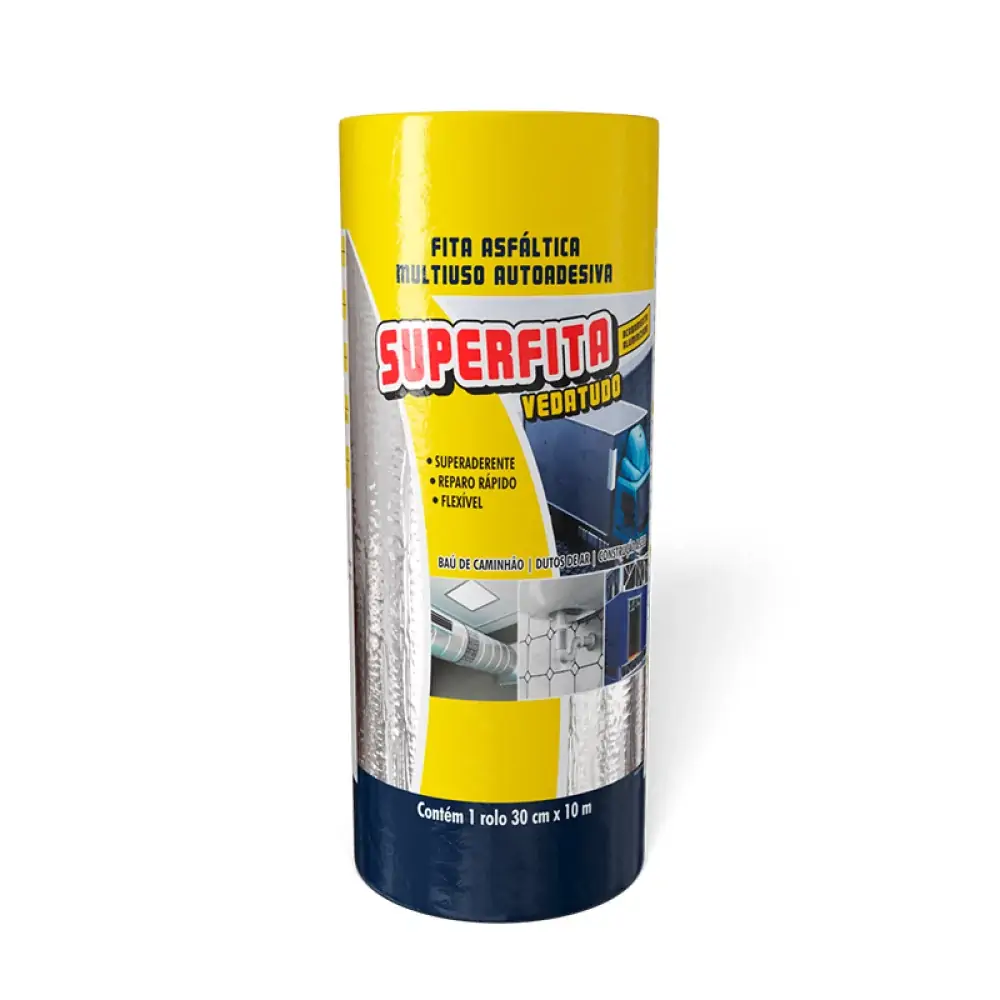 Fita Denver Superfita Aluminizada Autoadesiva 30cmx10m
