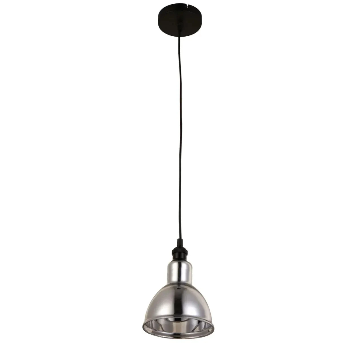 Pendente Sobrepor Vidro Michele 16cm E27 Cinza Claro