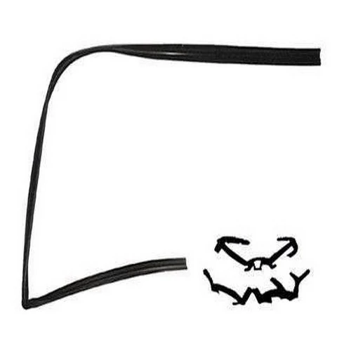 Canaleta do Vidro da Porta FIAT PALIO/STRADA 2 Portas Lado Direito - JAHU BORRACHAS 623295