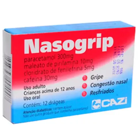 Nasogrip 30 Mg 5 Mg 10 Mg 300 Mg 12 Drágeas Cazi Similar