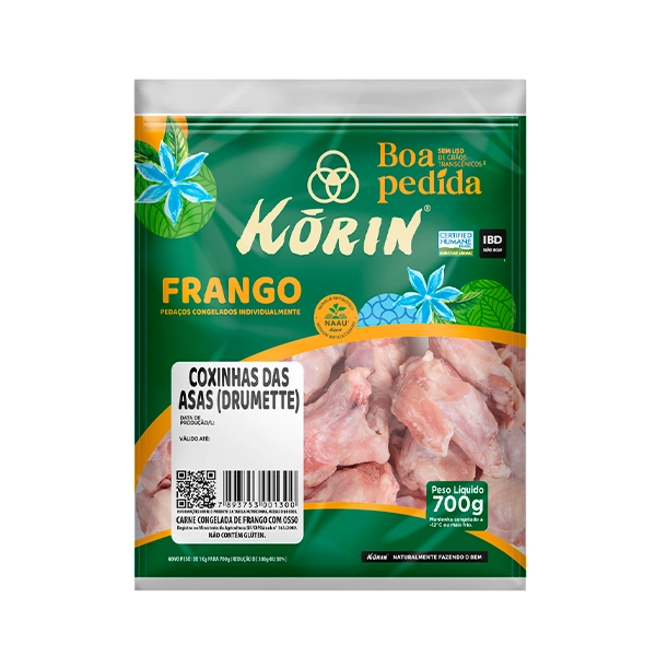 Coxinha Da Asa De Frango Congelada Korin Boa Pedida 700g