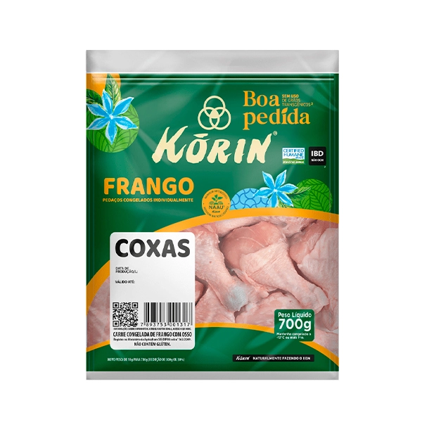 Coxa De Frango Congelada Korin Boa Pedida 700g