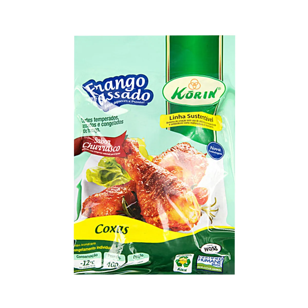 Coxa Korin 400gr Assada Churrasco Congelada