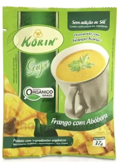 Caldo De Frango Com Abóbora Orgânico Korin 17g