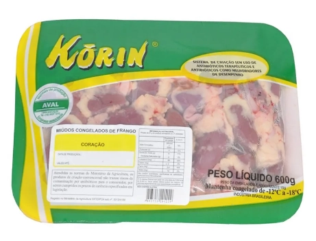 Coracao Korin 600g S/transgenicos Bd