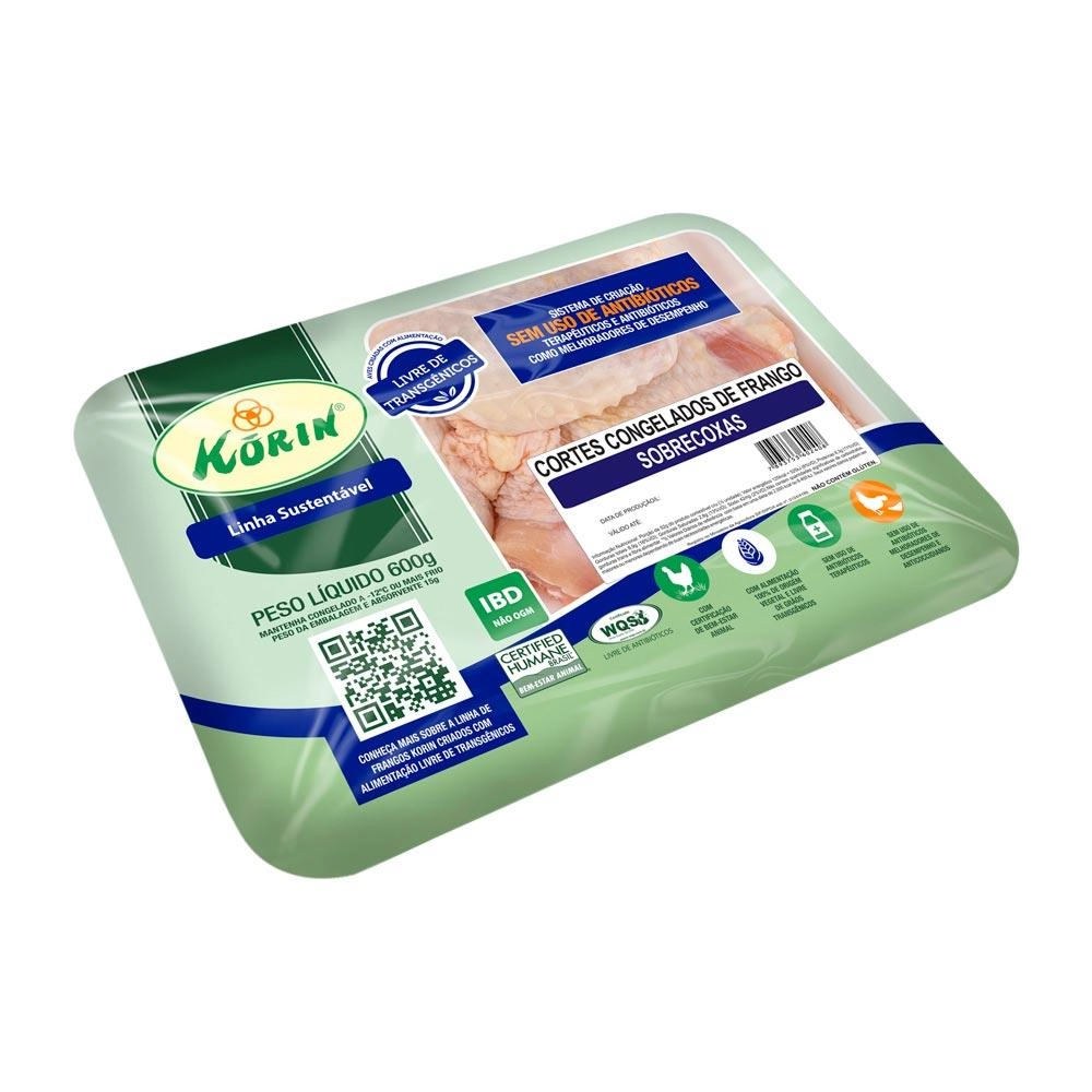 Sobrecoxas de Frango Korin 600g